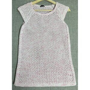 Talbot Sweater Top Womens Small Petite SP Pink Sleeveless Knit